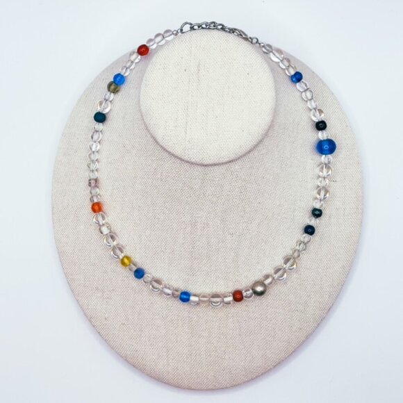 Handmade Glass Bead Necklace - Picture 1 of 1